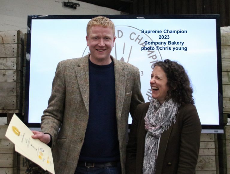 25feb23 SBC champion ben reade with mairi gougeon MSP © chris young 1 768x581